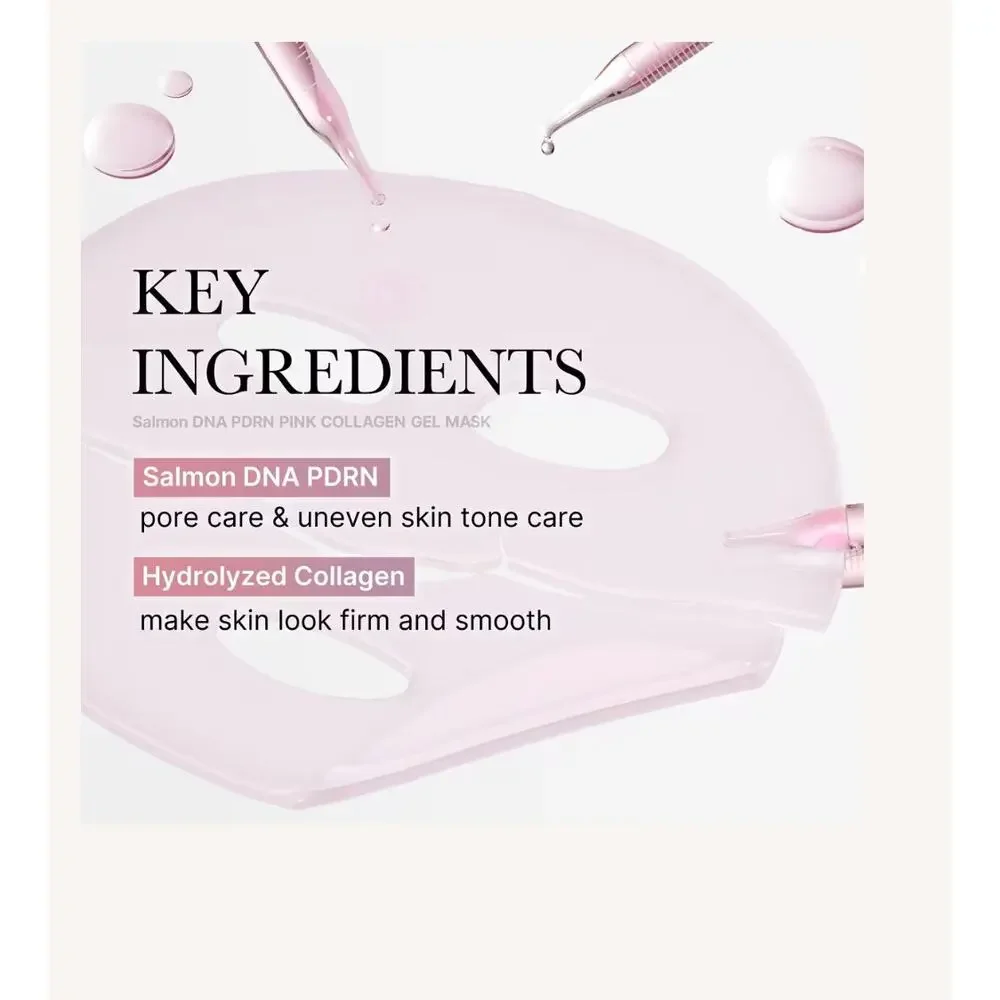New in Box Sealed Medicube PDRN Pink Collagen Gel Mask- 4 Masks